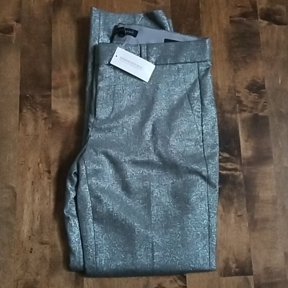 Avery shimmery silver pants